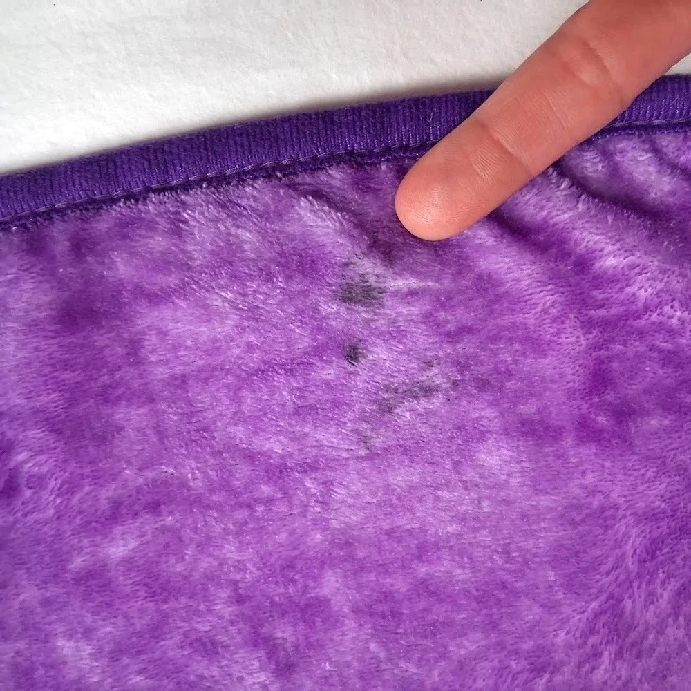 Pre-Owned My Little Pony Purple Throw Blanket Fleece Kids Girls Soft 40x50